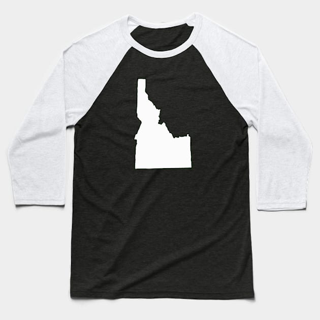 Idaho - no color Baseball T-Shirt by loudestkitten